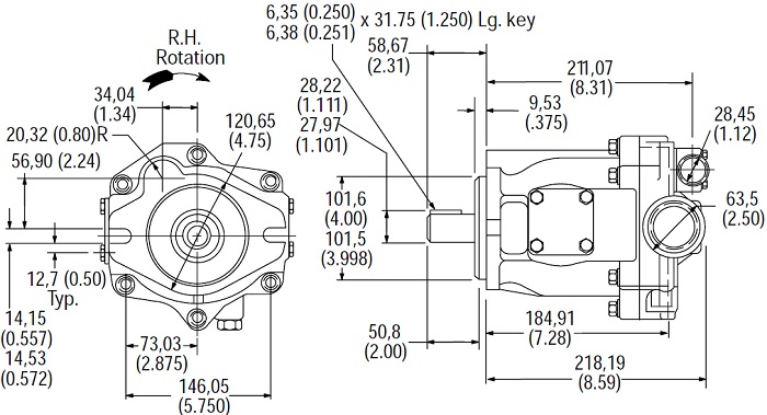 DIMENSION PVQ40-45